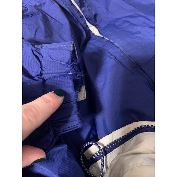 VTG LL BEAN FULL ZIP NYLON RAIN JACKET COAT WOMEN XL HIKING OUTDOOR LIGHTWEIGHT - Picture 9 of 14